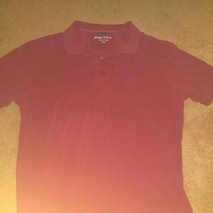 Burgandy nautica shirt